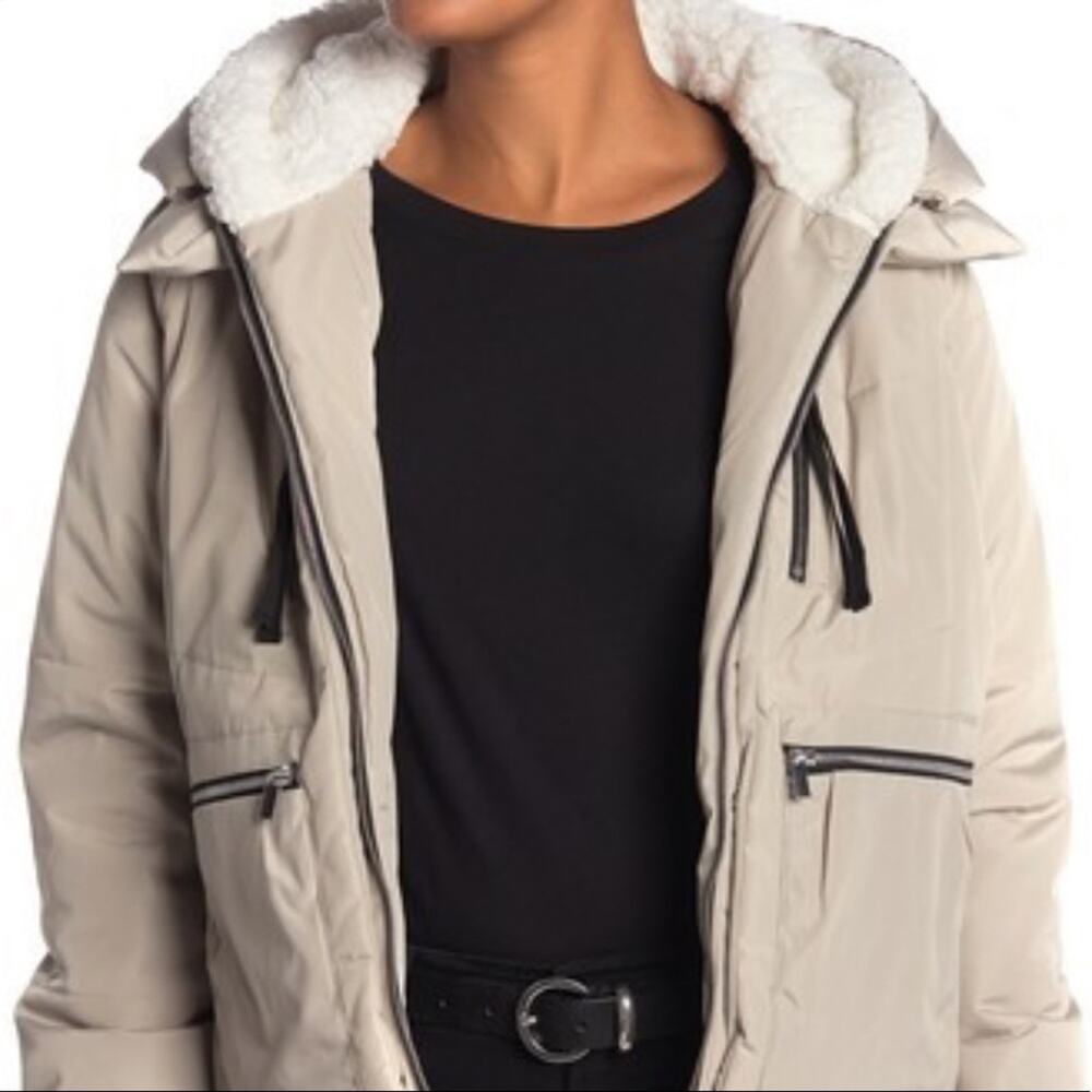 Bagatelle Utility Puffer Faux Shearling Jacket Size XLarge Coat Jacket LINED NEW